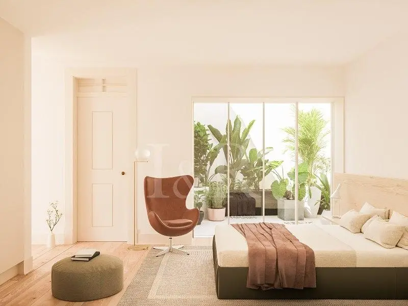 Chambre; parquet, lumière naturelle, style moderne