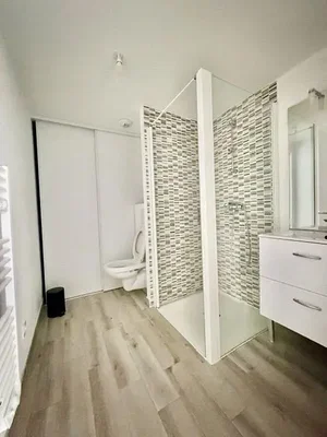 Toilette; holzboden, tageslicht, renoviert
