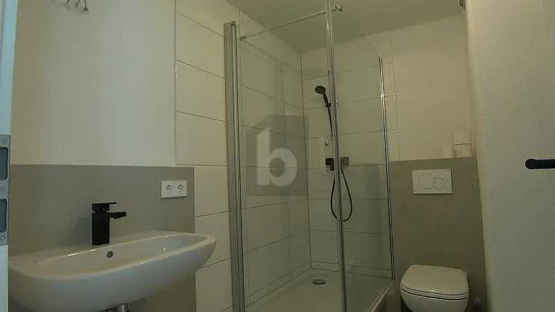 Toilette; fliesenboden, renoviert, tageslicht