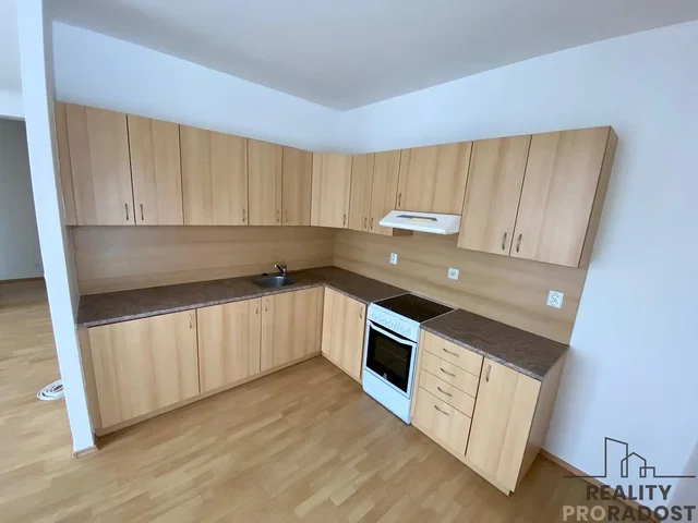 Cuisine; électroménager, parquet, lumière naturelle
