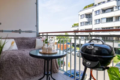 Balcon; vue, lumière naturelle