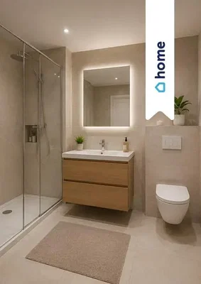 Baño; renovado, luz natural