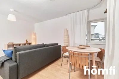 Living room; wood floor, natural light, modern style