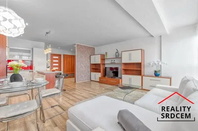Living room; wood floor, natural light, modern style