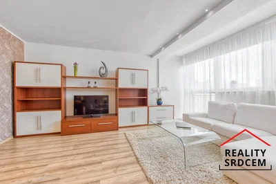 Living room; wood floor, natural light, modern style
