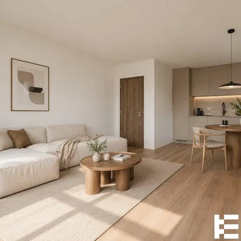 Wohnzimmer; tageslicht, holzboden, moderner stil