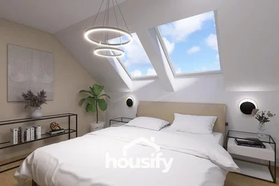 Schlafzimmer; tageslicht, moderner stil