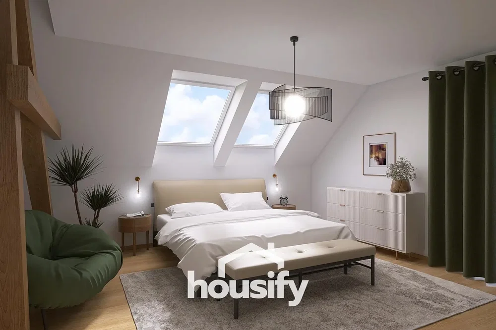 Schlafzimmer; tageslicht, moderner stil