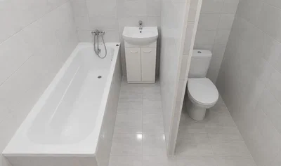 Μπάνιο; πλακάκια, ανακαινισμένο, φυσικό φως