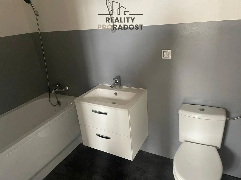 Baño; suelo de baldosas, renovado, luz natural