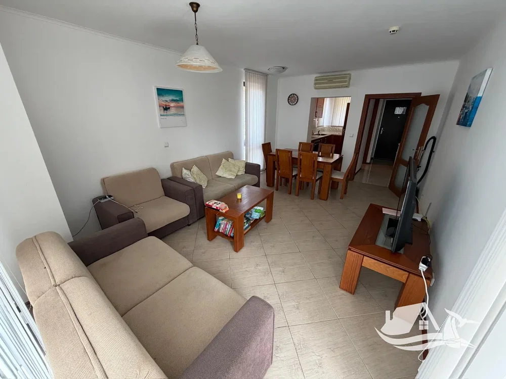 Living room; tile floor, natural light