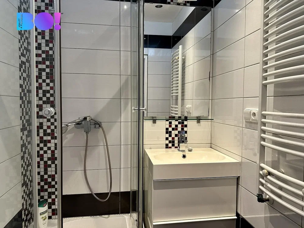 Bathroom; tile floor, renovated, natural light