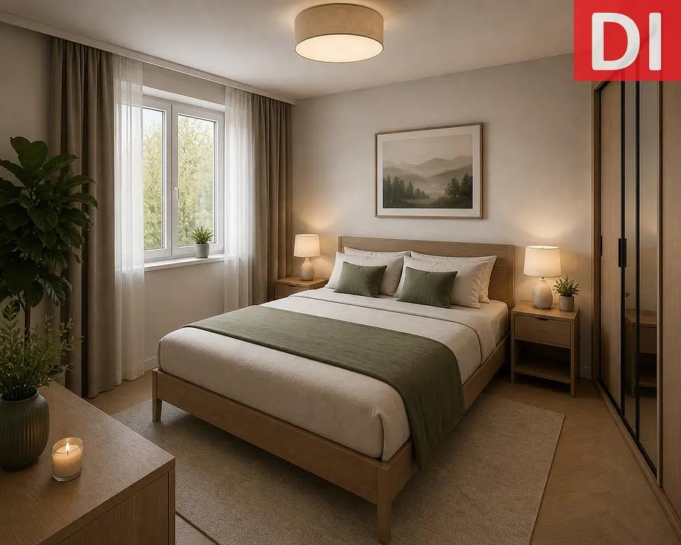 Schlafzimmer; tageslicht, moderner stil