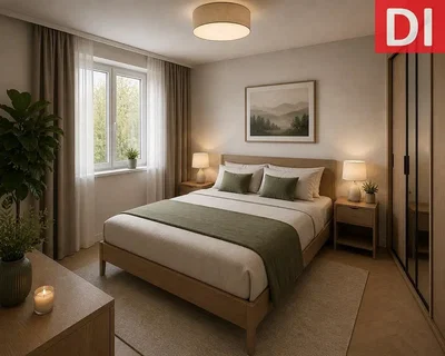 Schlafzimmer; tageslicht, moderner stil