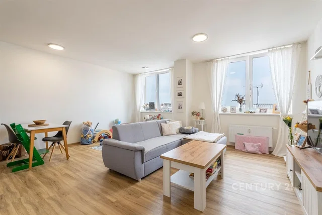Living room; wood floor, natural light