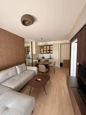 Obývací pokoj; dřevěná podlaha, přirozené světlo, moderní styl