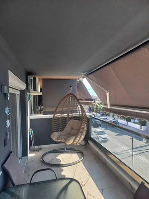 Balcony; view, natural light, tile floor