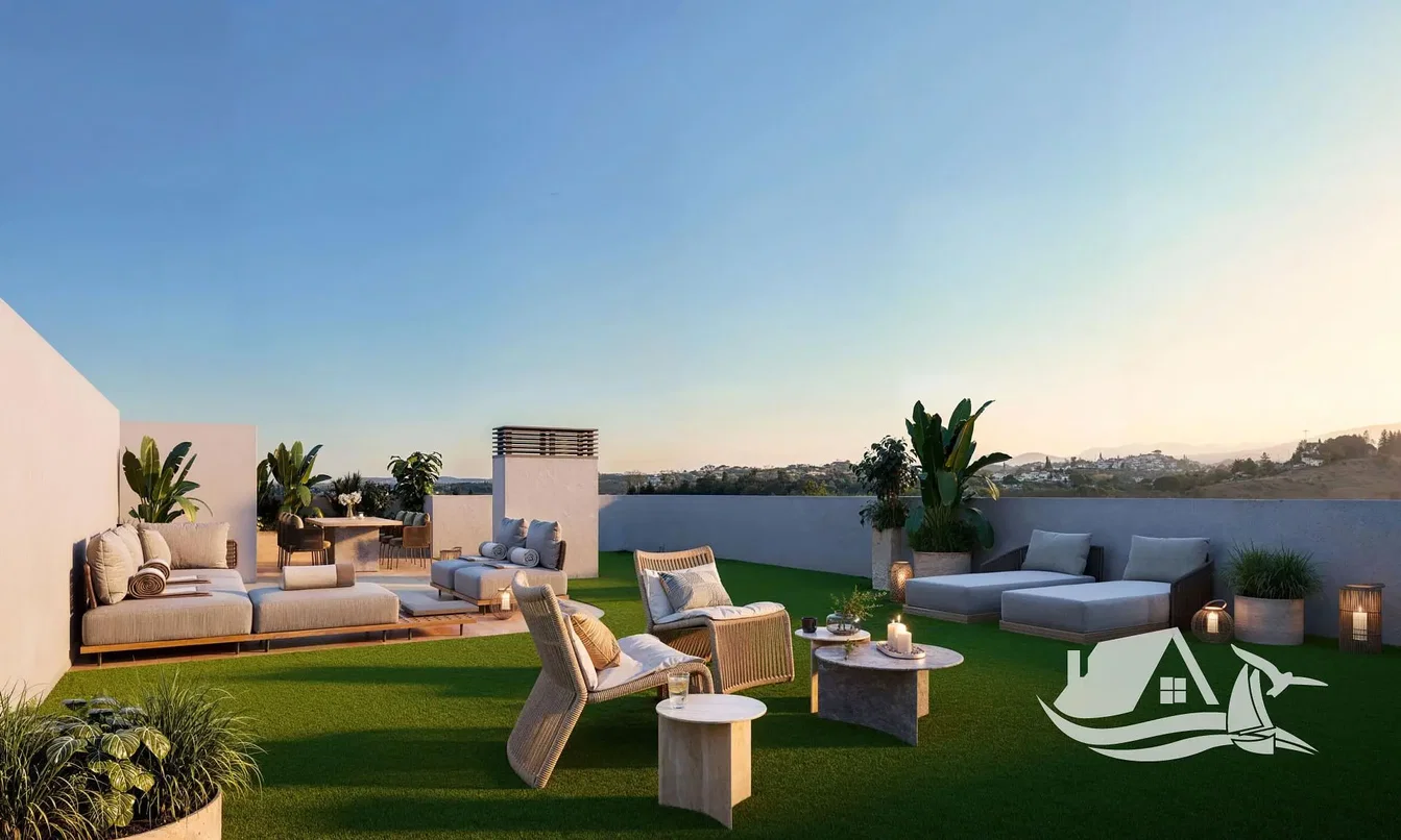 Terrasse; blick, moderner stil, tageslicht
