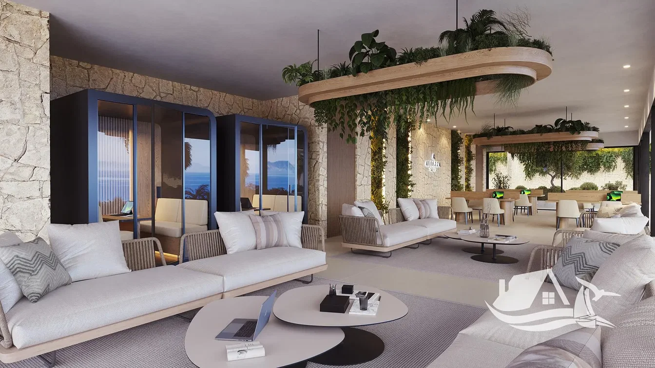 Wohnzimmer; blick, tageslicht, moderner stil