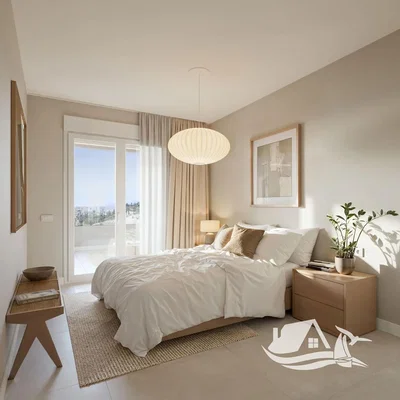 Bedroom; natural light, tile floor
