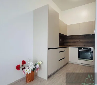 Кухиња; кухињски апарати, дрвени под, природно светло