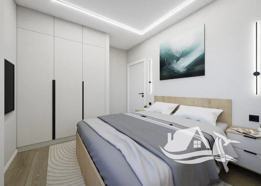 Schlafzimmer; holzboden, tageslicht, moderner stil, renoviert