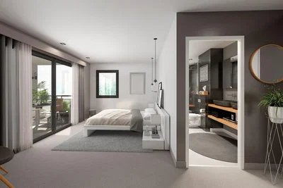 Bedroom; natural light, modern style