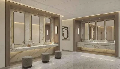 Salle de bain; carrelage, rénové, lumière naturelle