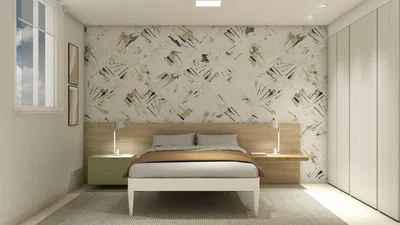 Quarto; luz natural, estilo moderno