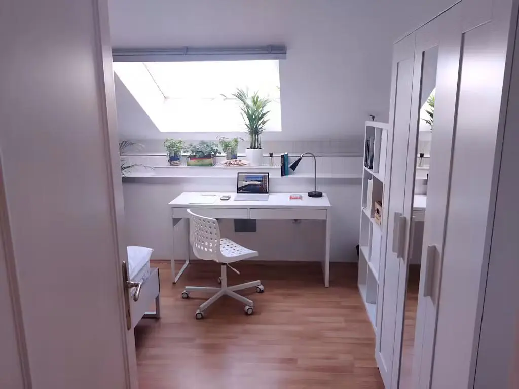 Living room; wood floor, natural light
