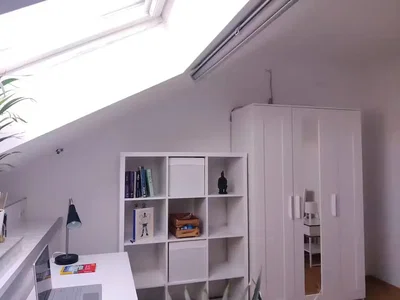 Kids room; natural light, wood floor