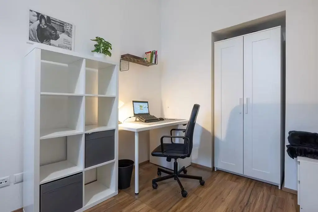 Kids room; wood floor, natural light