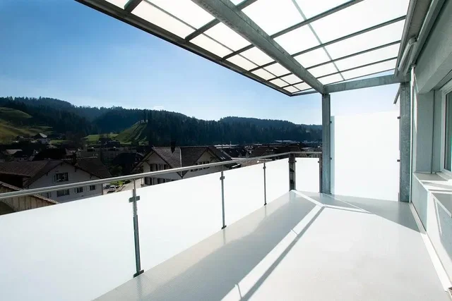 Balcony; view, natural light