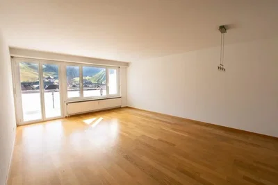 Salon; parquet, lumière naturelle, vue