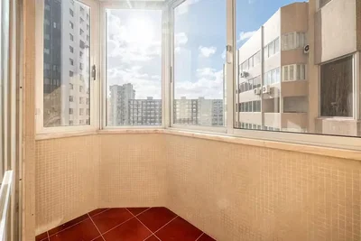 Balkon; blick, fliesenboden