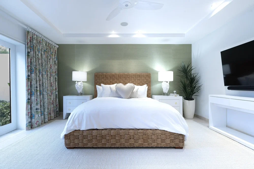Chambre; lumière naturelle, style moderne