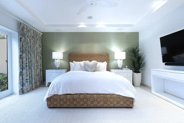Chambre; lumière naturelle, style moderne
