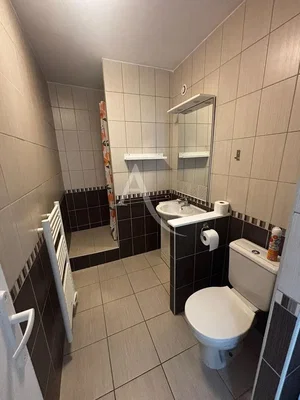 Toilette; pavimento in piastrelle, luce naturale