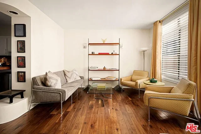 Living room; wood floor, natural light