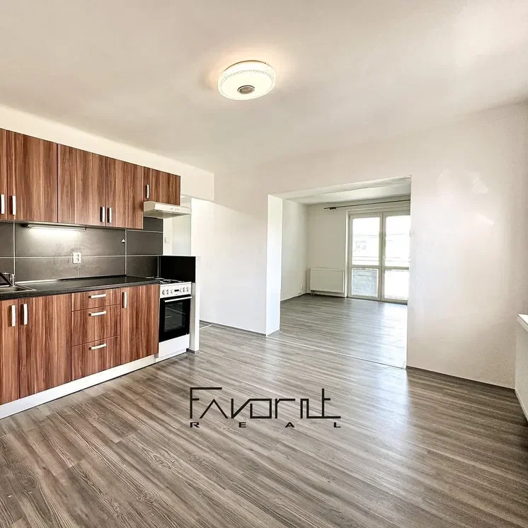 Kitchen; kitchen appliances, wood floor, natural light, renovated