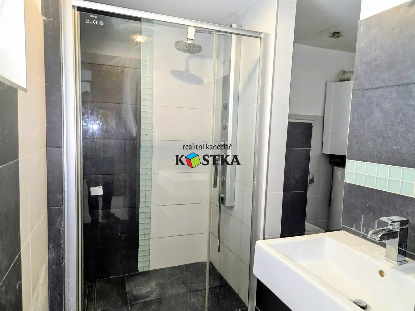 Bathroom; tile floor, renovated, natural light