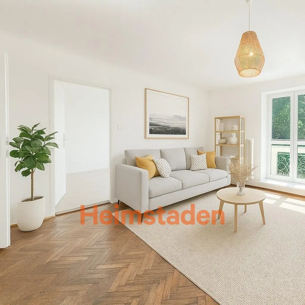 Salon; parquet, lumière naturelle, style moderne