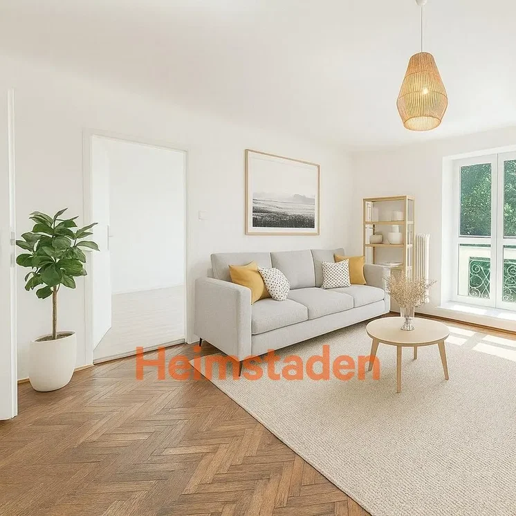 Salon; parquet, lumière naturelle, style moderne