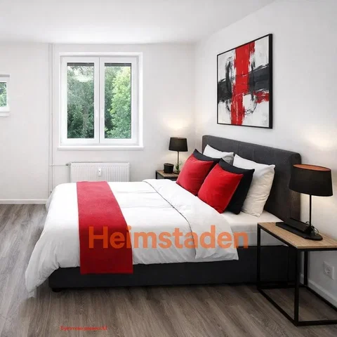 Schlafzimmer; holzboden, tageslicht