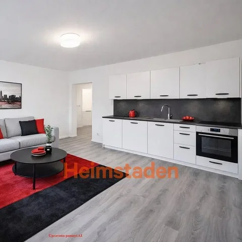 Wohnzimmer; küchengeräte, tageslicht, fliesenboden, moderner stil