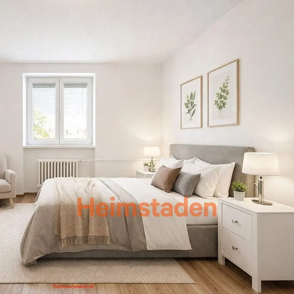Bedroom; wood floor, natural light, modern style