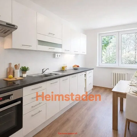 Kitchen; kitchen appliances, natural light, modern style, wood floor