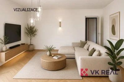 Living room; wood floor, natural light, modern style