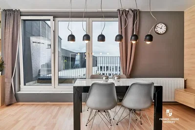 Ostatní; dřevěná podlaha, přirozené světlo, moderní styl