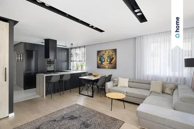 Salon; électroménager, lumière naturelle, style moderne, parquet